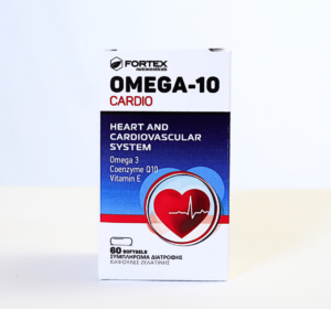 Omega 10 Cardio- Ωμέγα 3, CoQ10, Βιτ. Ε για Ανοσοποιητικό, Ενέργεια, Προστασία καρδίας