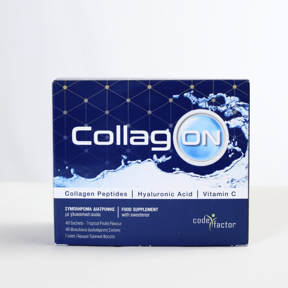 CollagON – Πεπτίδια Κολλαγόνου, Βιοσυνθετικό Υαλουρονικό Οξύ & Vit C