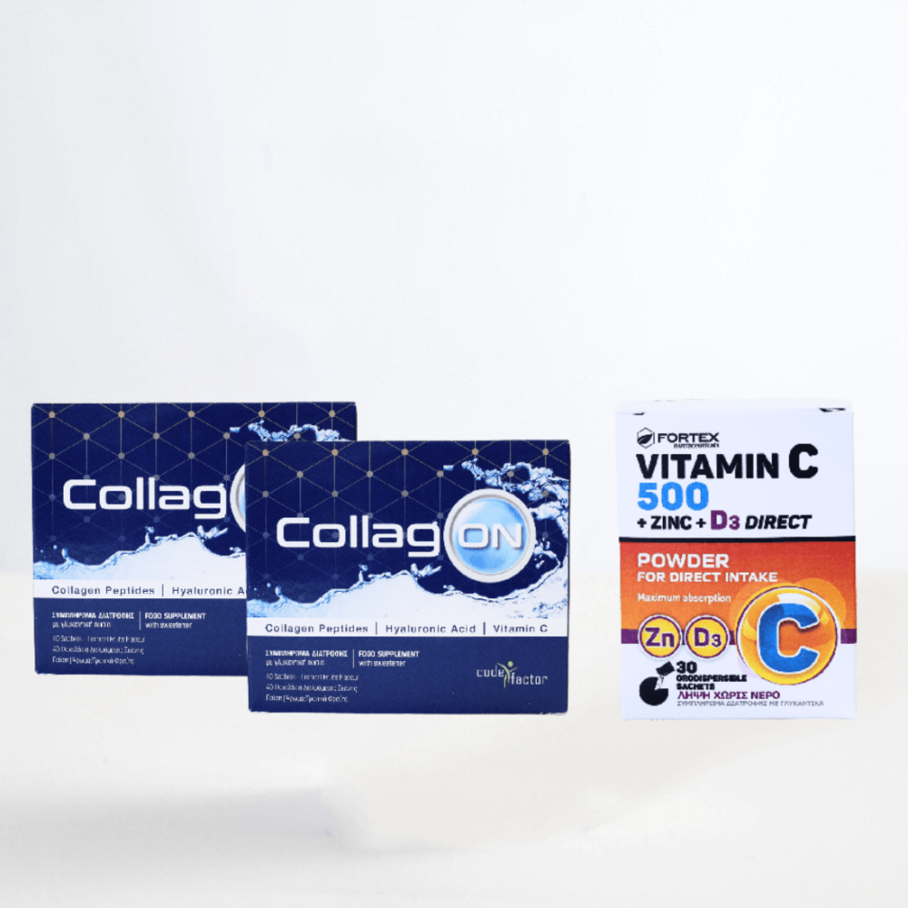 ΠΡΟΣΦΟΡΑ – CollagON x2 συσκευασίες + ΔΩΡΟ Vitamin C Direct 500